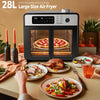 Smilesun 28L Air Fryer Oven w/Rotisserie Oil Free Cooker 18 Preset Digital 1700W