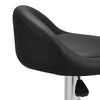 2 Pieces Upholstered Swivel Stool Adjustable Height Chair Office Desk Bar Stool