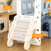Toddler Slide Set,8in1 Kids Slide Playset wBasketball Hoop and Tunnel Playground