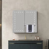 Wall-Mount Cabinet Bathroom Mirror Vanity Storage Sensor/Shaver Socket/Anti-fog