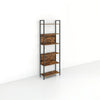6 Tier Shelf Industrial Bookcase for Living Room and Bedroom