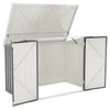 Outdoor Lockable Bicycle Shed Bike Storage Tool Box Garden Garbage Bin Shed Grey