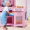 Kids Corner Wooden Playset Pretend Toddler Kitchens Cooking Toy Light JOYLDIAS
