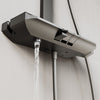 Square Thermostatic Shower Mixer Gunmetal Grey Electronic Disaplay Piano Keys