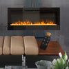70 inch Insert / Wall Mounted LED Fireplace Electric Inset Fire Media Flames UK