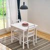 4 Colours Solid Wood Dining Table and 2 Chairs Set Kitchen Room Home Furniture