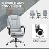 Home Office Chair High Back Computer Chair with Swivel Wheels Light Grey