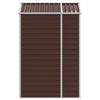 Vopese Garden Shed Brown 191x130x198 Galvanised Steel, Storage Shed Metal R4G8