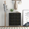 8 Drawers Dresser Tower Organizer Fabric Storage Chest of Drawers Metal Frame
