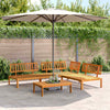 4 Piece Garden Pallet Sofa Set Solid Wood Acacia P7L3