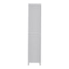 Tall 190cm Kitchen Bathroom Cabinet Storage Cupboard Double Door Tallboy Storage