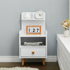 Extra Tall Bedside Cabinet Nightstand Side Table Shelf Bookshelf Storage Drawer