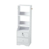 Extra Tall Bedside Cabinet Nightstand Side Table Shelf Bookshelf Storage Drawer