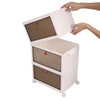 3 Tier Foldable Storage Boxes with Lid Collapsible Home Clothes Organizer Box