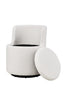 Sherpa 360Degree Swivel Chair Accent Armchair Leisure Chair W/Hidden Storage