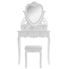Dressing Table With Mirror Stool Makeup Desk Vanity Table Set Bedroom Furniture