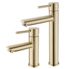 Bathroom Brass Sink Basin Faucet Mixer Vanities Taps Single Handle Brushed Gold