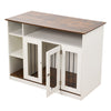 Dog Crate FurnitureDog Crate End Table w/ Iron Doors, Indoor End Table Sideboard