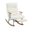 Rocking Chair Modern Armchair with Backrest & Footrest for Living Room, Bedroom