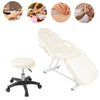 Beauty Salon Chair Bed Reclining Facial Therapy Massage Table Tattoo Couch Stool