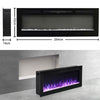 40/50/60/70/80/100 inch Insert/ Wall Mounted LED Fireplace Electric Media Fire