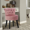 Velvet Upholstery Dressing Table Stool Side Chair Makeup Bedroom Rest Chair uk