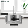 Undermount Sink Super Steel Stainless Bowl Single Kitchen Large Deep Square