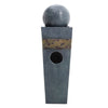 Electric Garden Water Feature Fountain with 6 LED Lights Outdoor Statue Decor