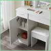 Hollywood Vanity Dressing Table Set with LED Lighted Mirror Makeup Dresser Desk