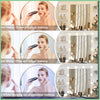 Bedroom Dressing Table with LED Lights Mirror 7 Drawers Makeup Vanity Desk Set