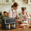 9L Christmas Air Fryer Gift Dual for Home 7 Preset Timer Control Touch Screen