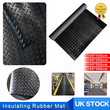3MM THICK Rubber Mat Flooring Garage Sheeting Heavy Duty Anti-Slip Matting Rolls