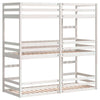 Tripe Bunk Bed White 80x200 Solid Wood Pine W9J1