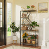 Industrial 5-Tier Plant Stand S Shape Raised Floor Shelf Bookshelf Storage Rack