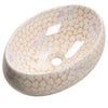 Marble Effect Bathroom Vanity Countertop Wash Basin Oval Ceramic Washing Sink
