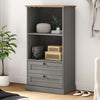 Bookcase VIGO Grey 60x35x114.5 Solid Wood Pine H0R3