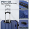 Lightweight Hard Shell ABS 4 Wheels Suitcase Cabin Hand Luggage Travel Case Set