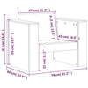 Camerina 2 Piece Garden Set White Solid Wood Pine,Garden Set,Patio M0C1