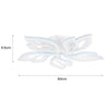 Modern Chandelier LED Lamp White Frame Ceiling Light With RGB Backlight Yfjvldwt