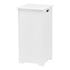 Wooden Laundry Cabinet Hamper Chest White Storage Cupboard Bin Household