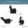 Recliner Chair Heated Electric PU Leather 8Point Massage Sofa Armchair W/ Remote