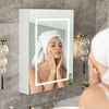 Illuminated Bathroom Mirror Cabinet With Demister LED Lights Wall Mounted