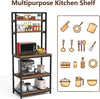 Kitchen Baker’s Rack, Large 5-Tier Microwave Oven Stand Organizer, Industrial Ut