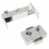 Modern High-gloss TV Cabinet TV Stand and Coffee Table Set for Living Room,White