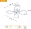 Modern 30W LED Ceiling Light Flower Shape Lamp for Bedroom Dining Room