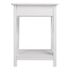 Retro Vintage Sofa Side Stand Table Bedside Cabinet Nightstand One Drawer Shelf