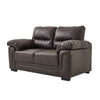 2 /3 Seater Sofa Black or Beige Faux Leather Modern Design Living Room Office