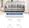 Hello-5ive Modular 3 Seater Fabric Sofa Bed with Storage for Living Room