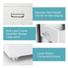 Modern Metal Chest of Drawer Storage Bedside Cabinet Filing Cabinet With Wheels