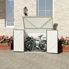 Garbage Shed Bike Bicycle Shed Lockable Garden Storage Shed Pent Roof Anthracite